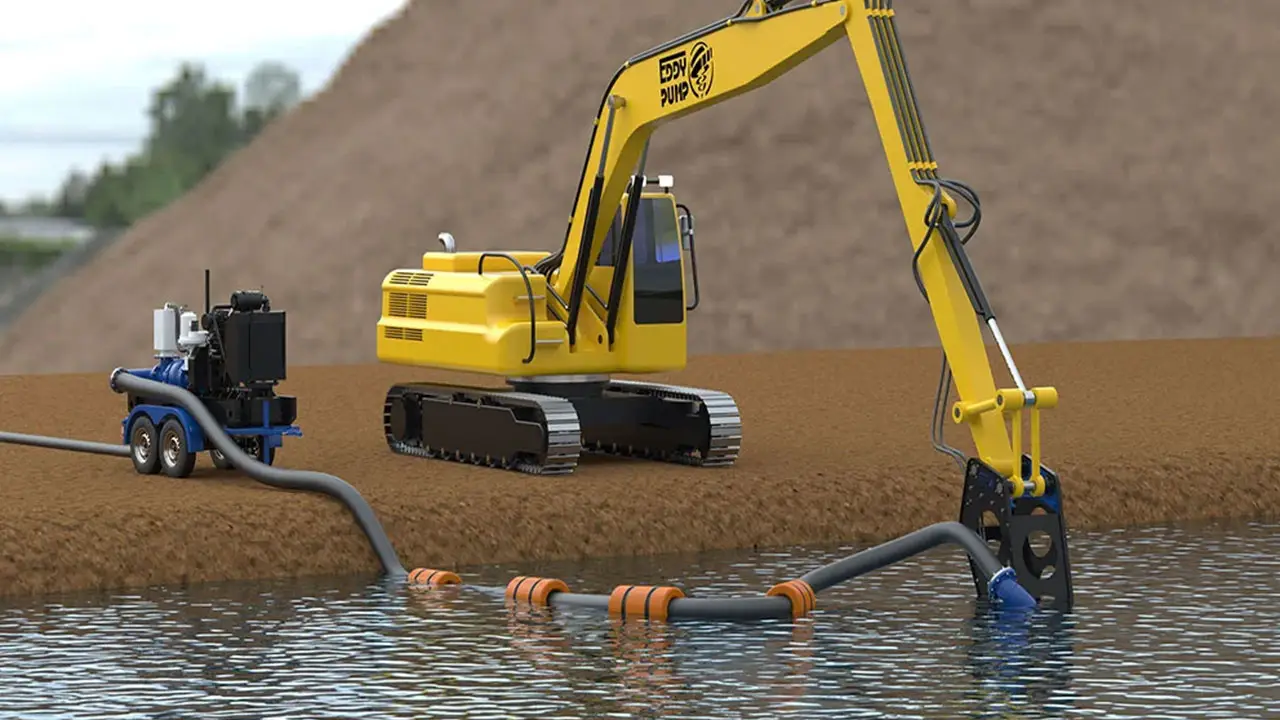 Self-Priming-Excavator-Pump-&-Bucket